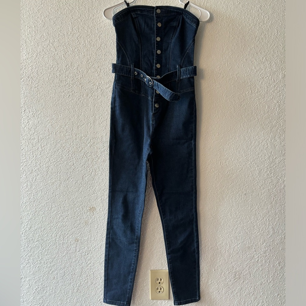 Denim Jumpsuit guess factory
